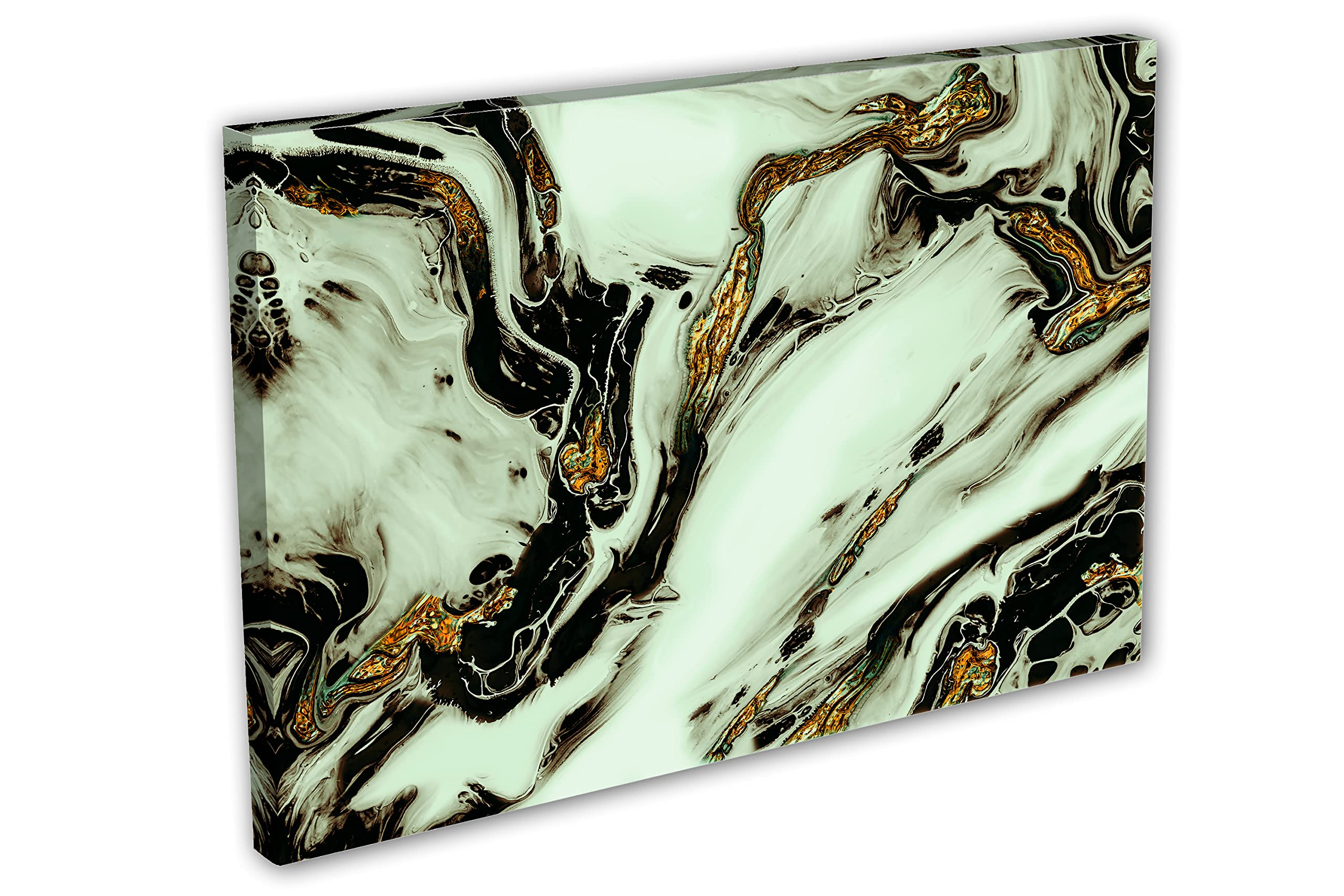 Amazon.com: 48 x 32 - Acrylic Wall Art Canvas Print tea green